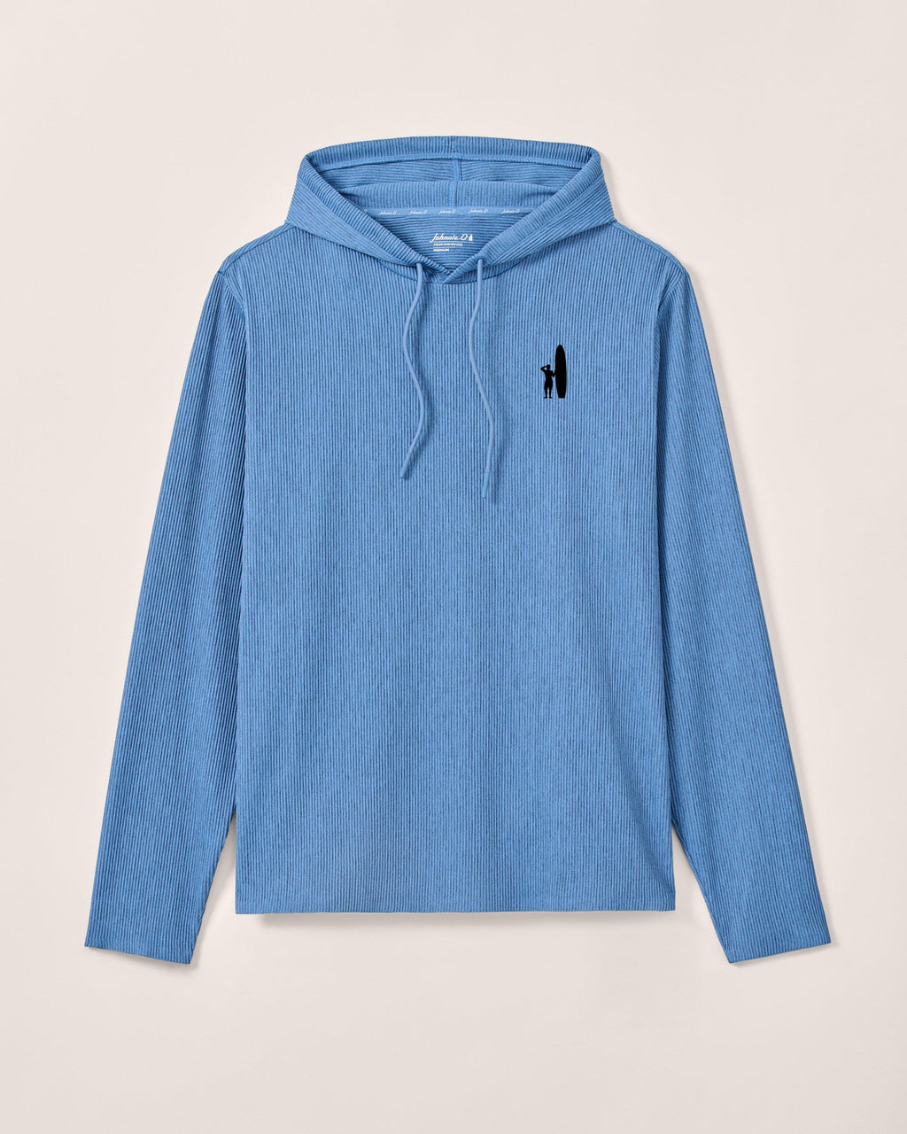 Custom Surfer Logo Hoppin Ribbed Knit Performance Hoodie - Heather