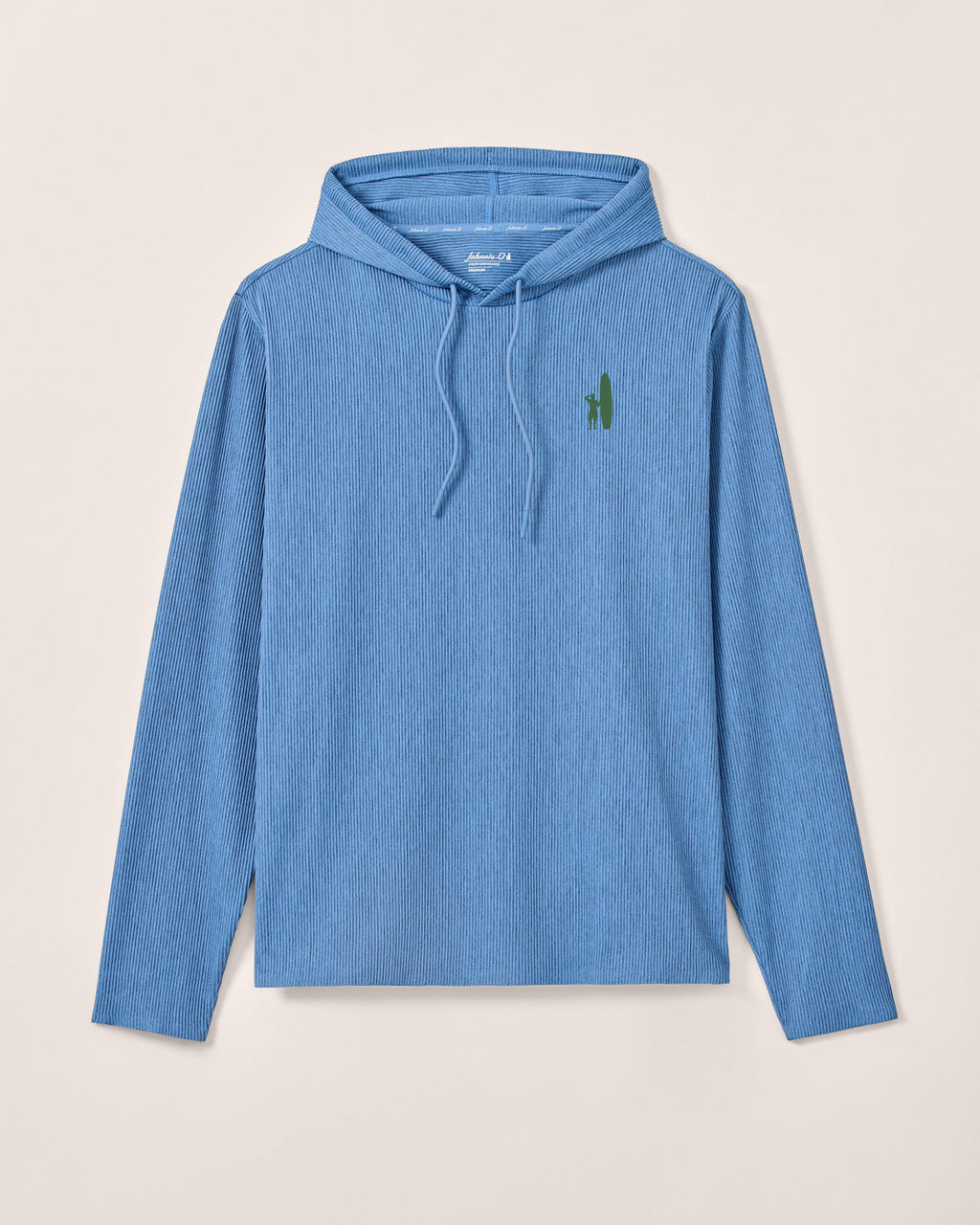 Custom Surfer Logo Hoppin Ribbed Knit Performance Hoodie - Heather
