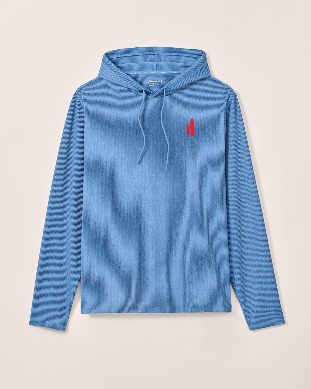 Custom Surfer Logo Hoppin Ribbed Knit Performance Hoodie - Heather