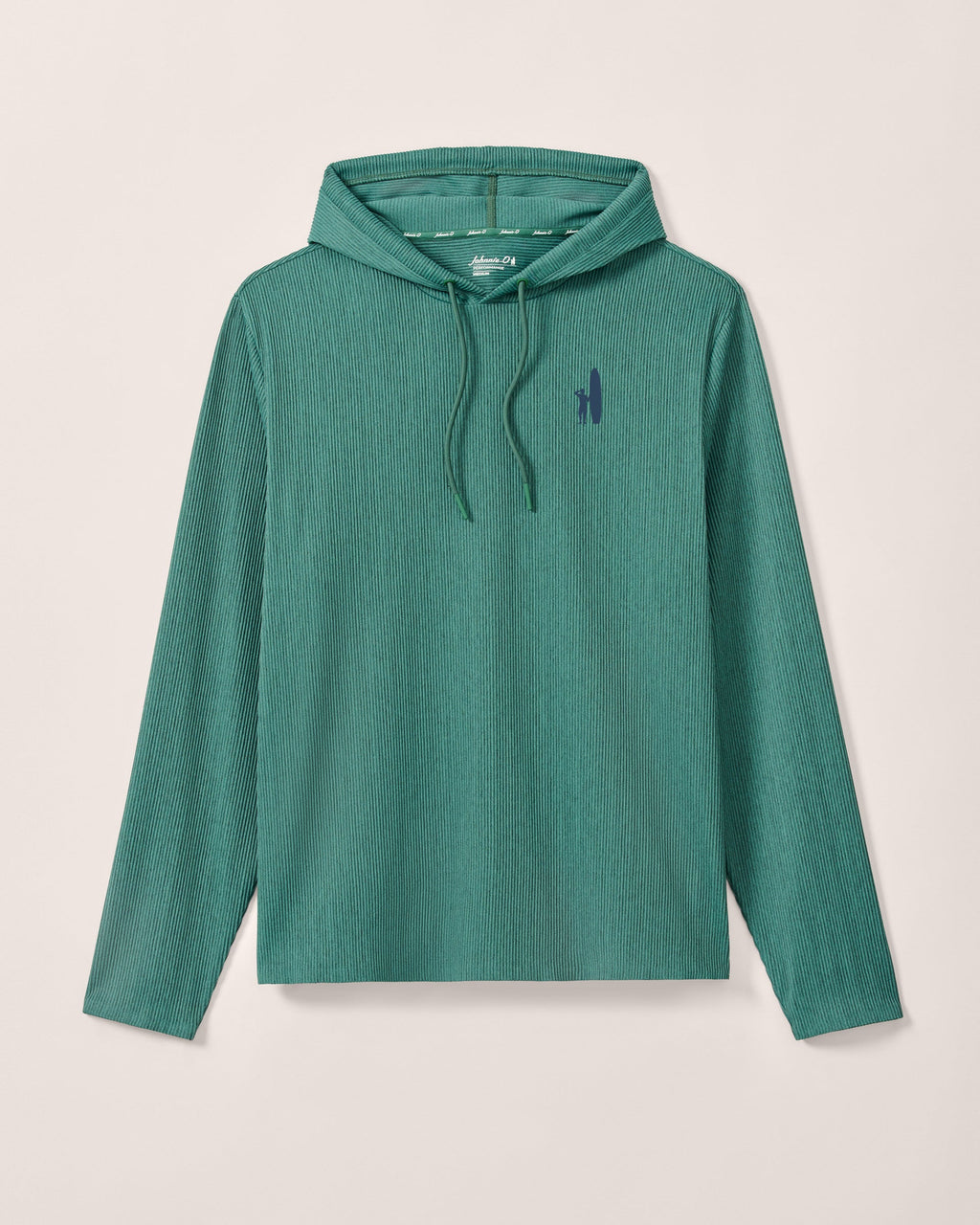 Custom Surfer Logo Hoppin Ribbed Knit Performance Hoodie - Heather