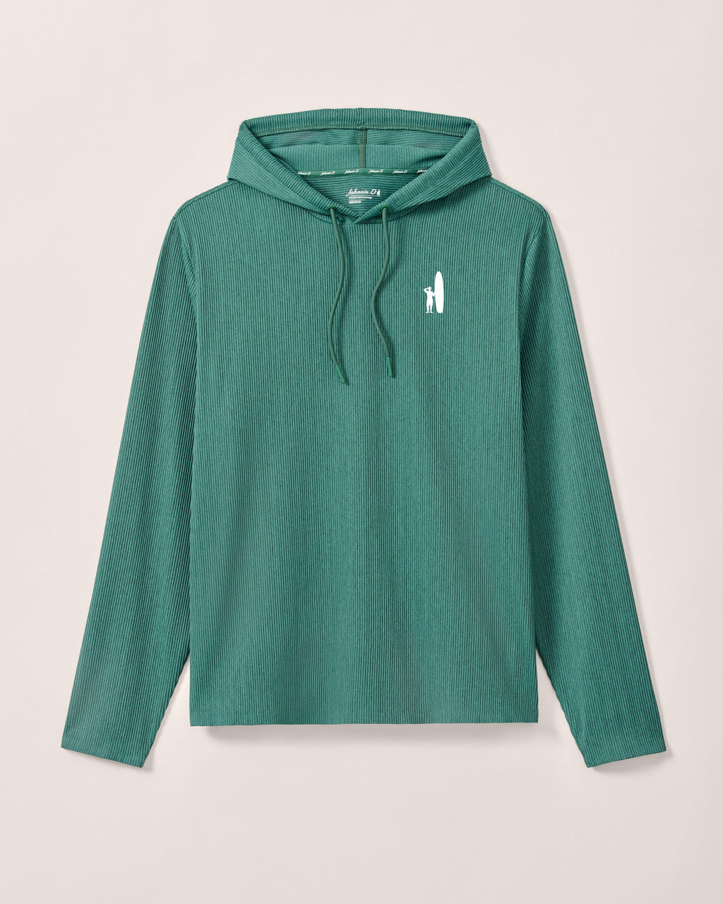 Custom Surfer Logo Hoppin Ribbed Knit Performance Hoodie - Heather