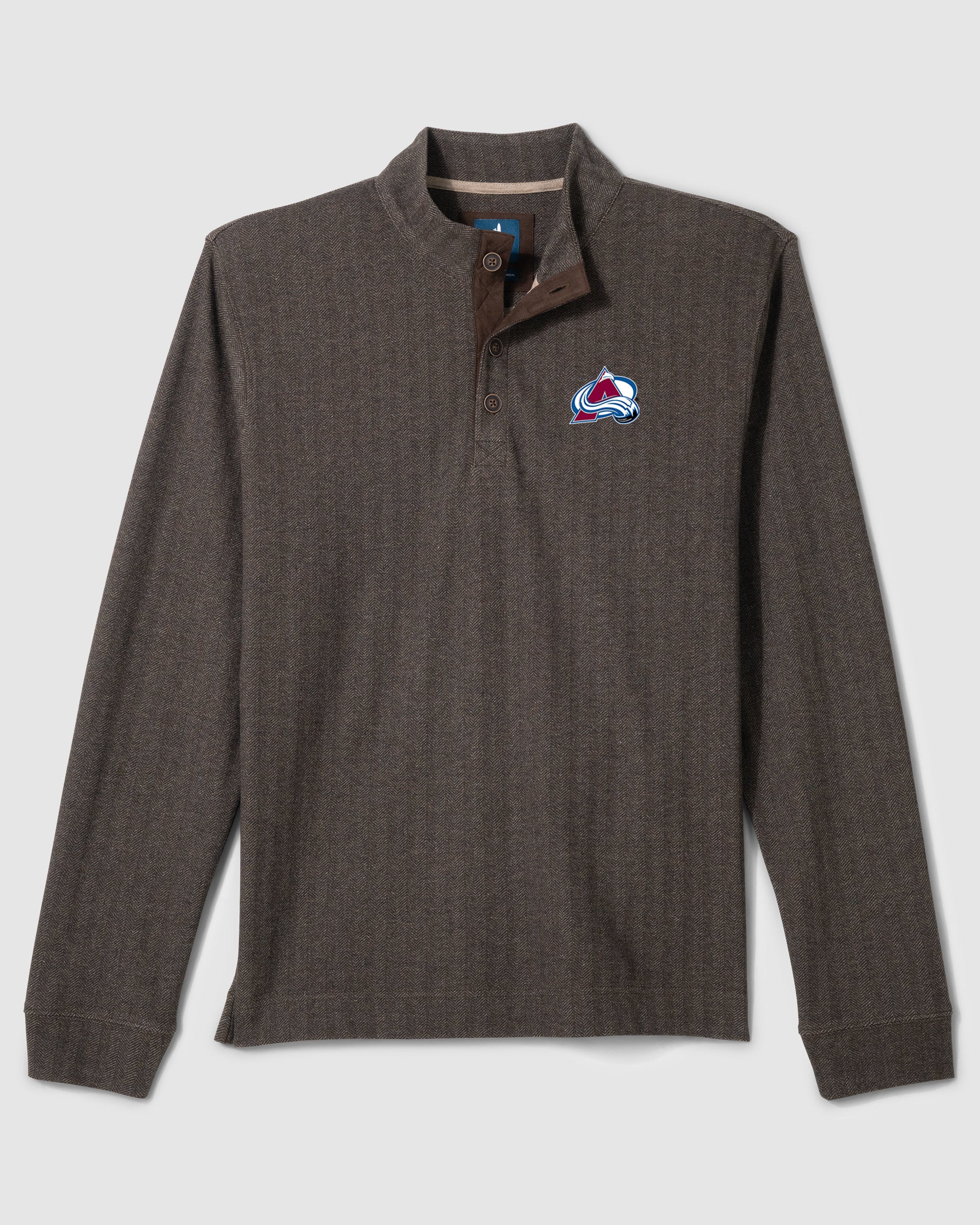Colorado Avalanche Cotton Blend Henley