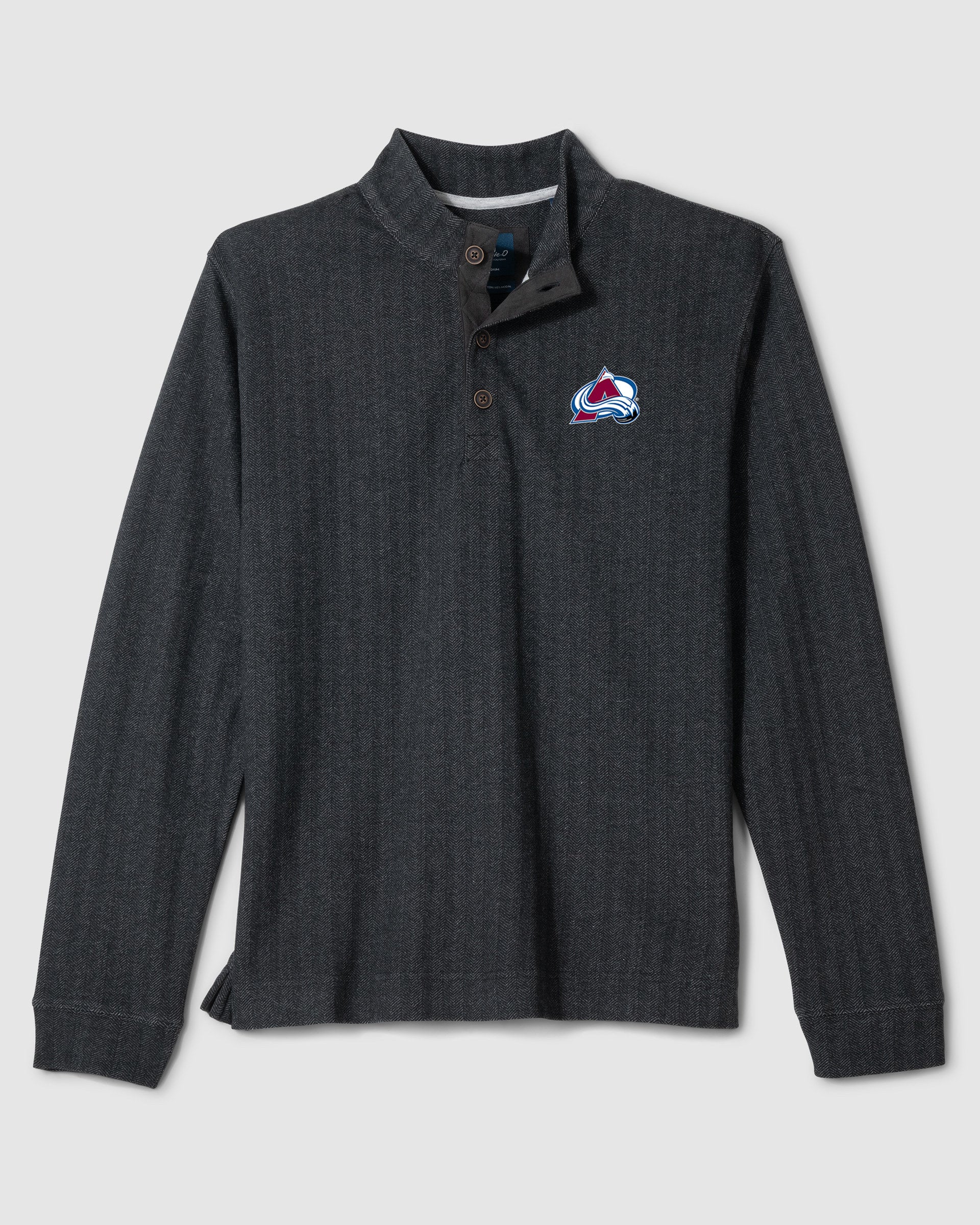 Colorado Avalanche Cotton Blend Henley