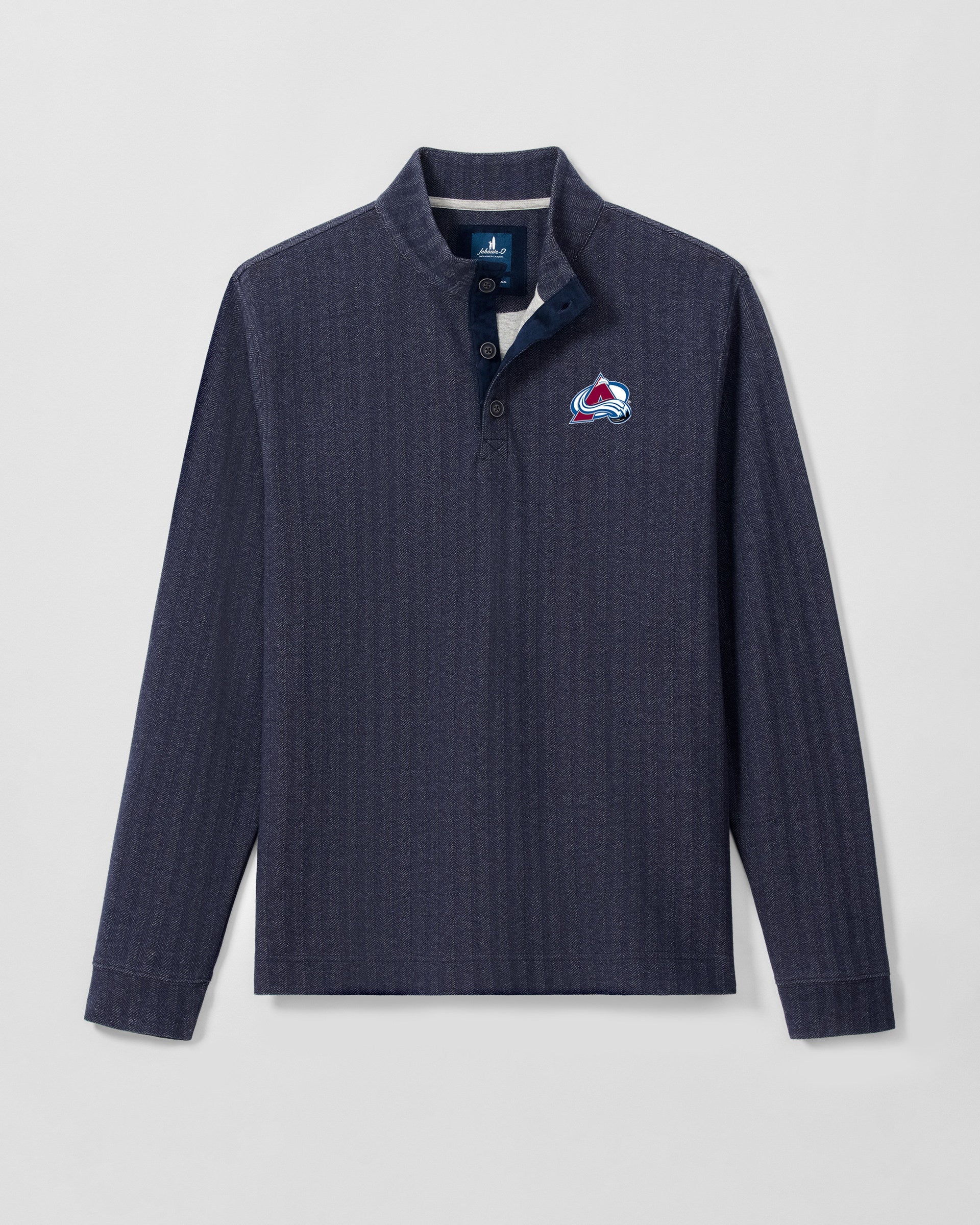 Colorado Avalanche Cotton Blend Henley