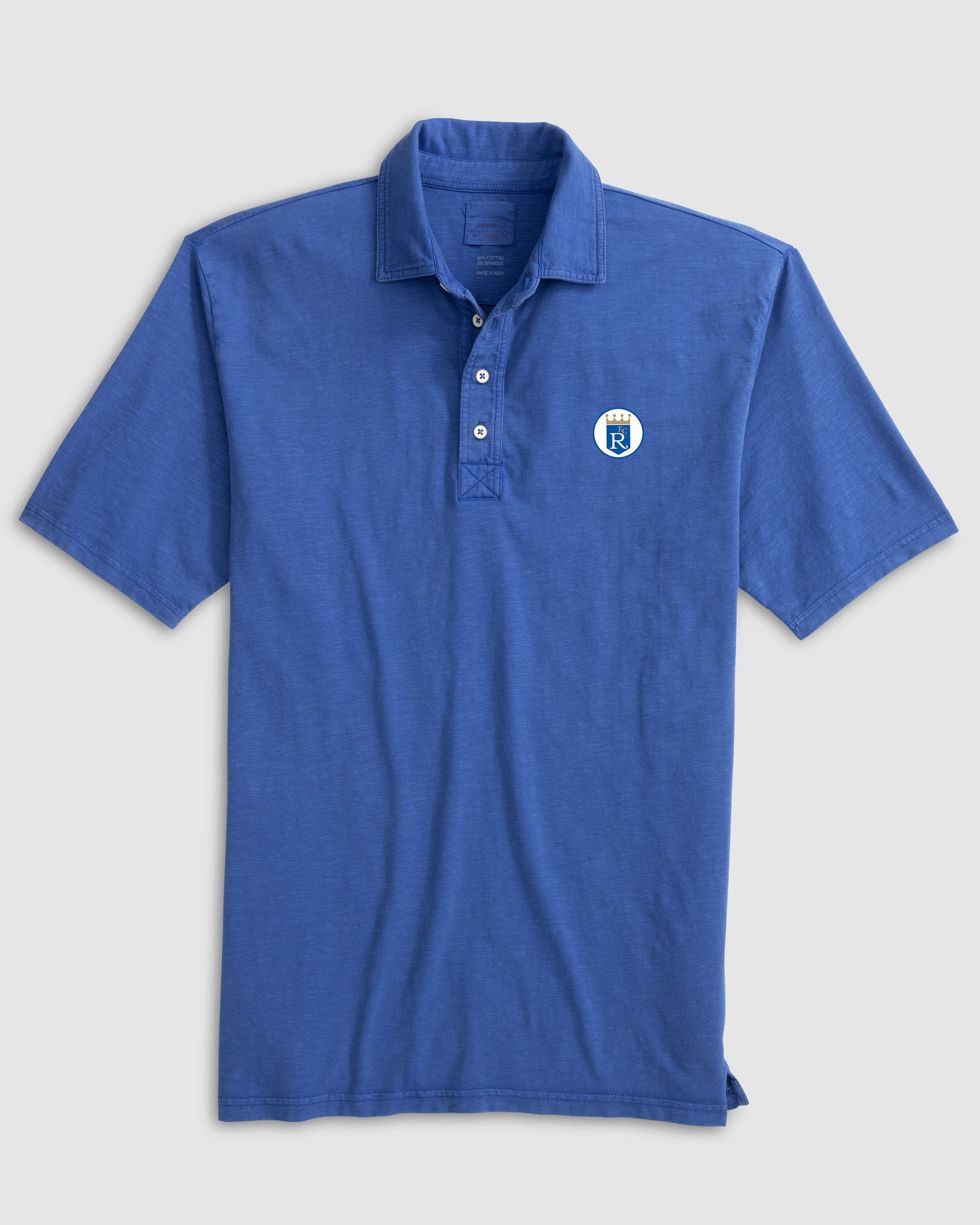 Kansas City Royals Coastal Wash Original Polo - Cooperstown Logo
