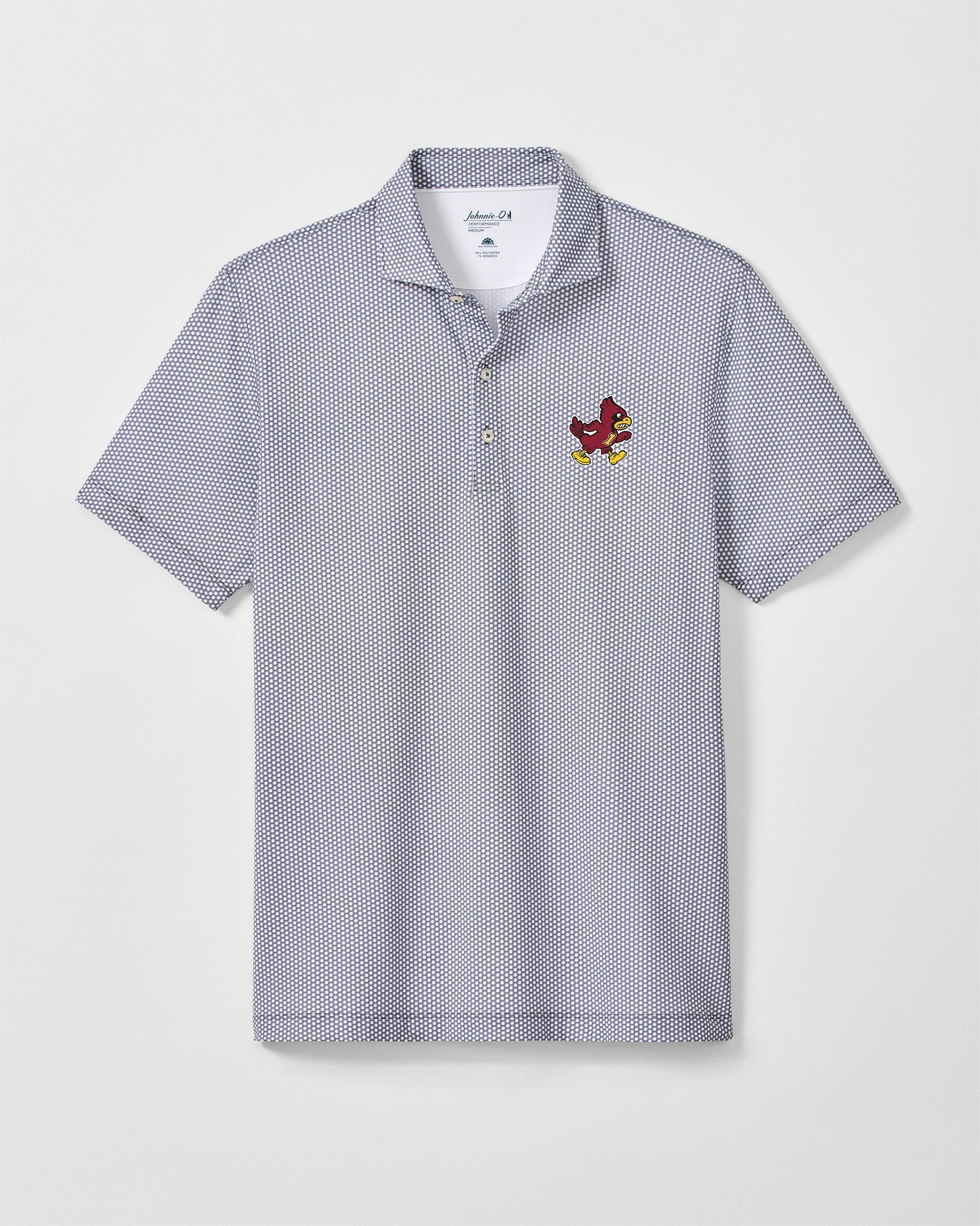 Iowa State Hex Performance Jersey Polo - Vault Logo