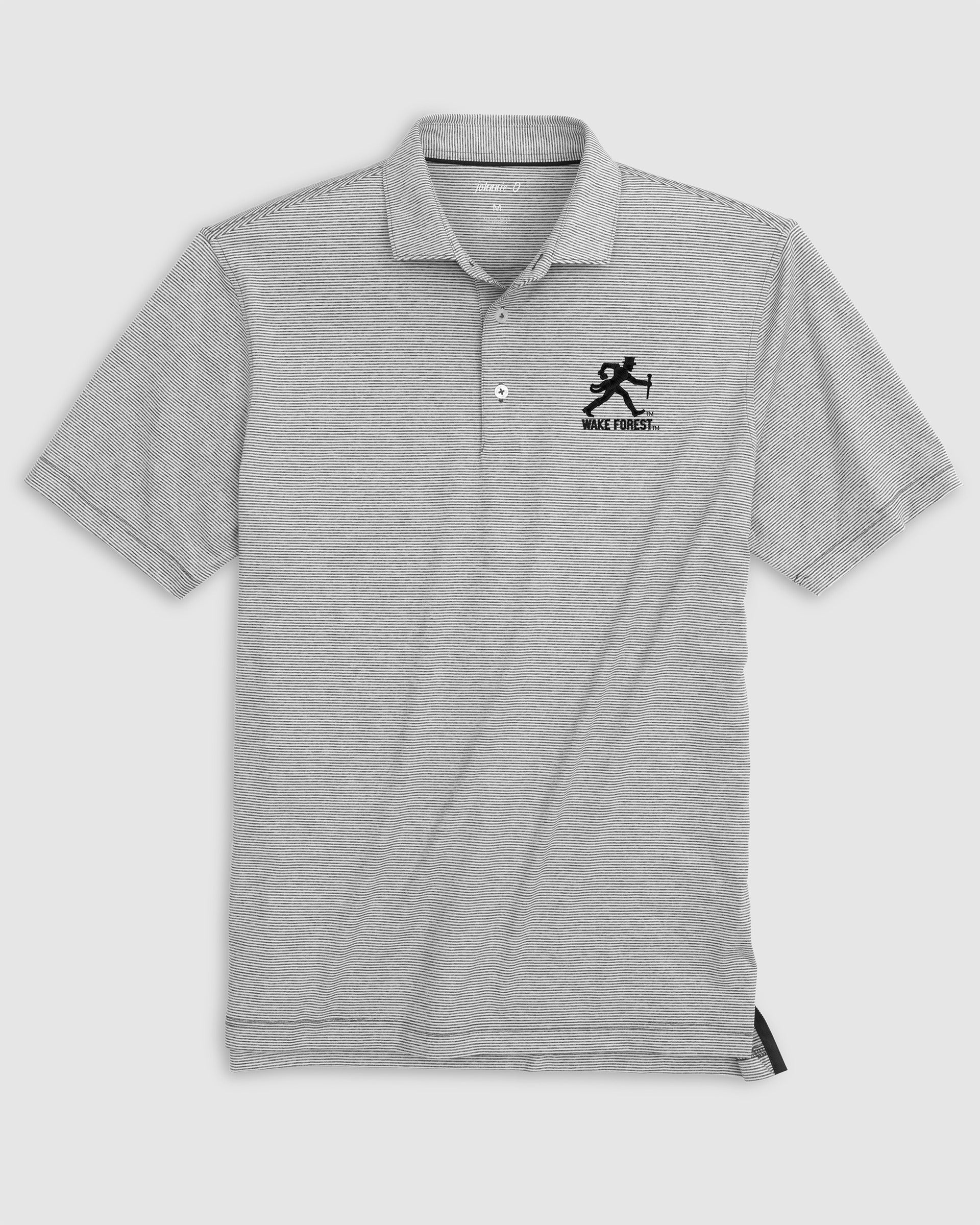 Wake Forest University Lyndonn Striped Jersey Performance Polo