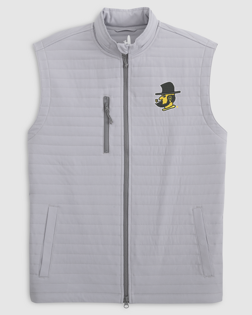 Appalachian State University Crosswind Quilted Performance Vest - Yosef Logo
